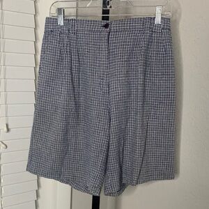 Vintage Milano stripped linen high rise shorts size 12